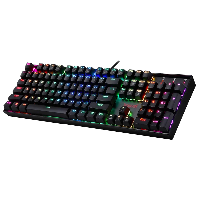 Redragon MITRA K551 RGB 104-Key Mechanical Gaming Keyboard with Blue Switches