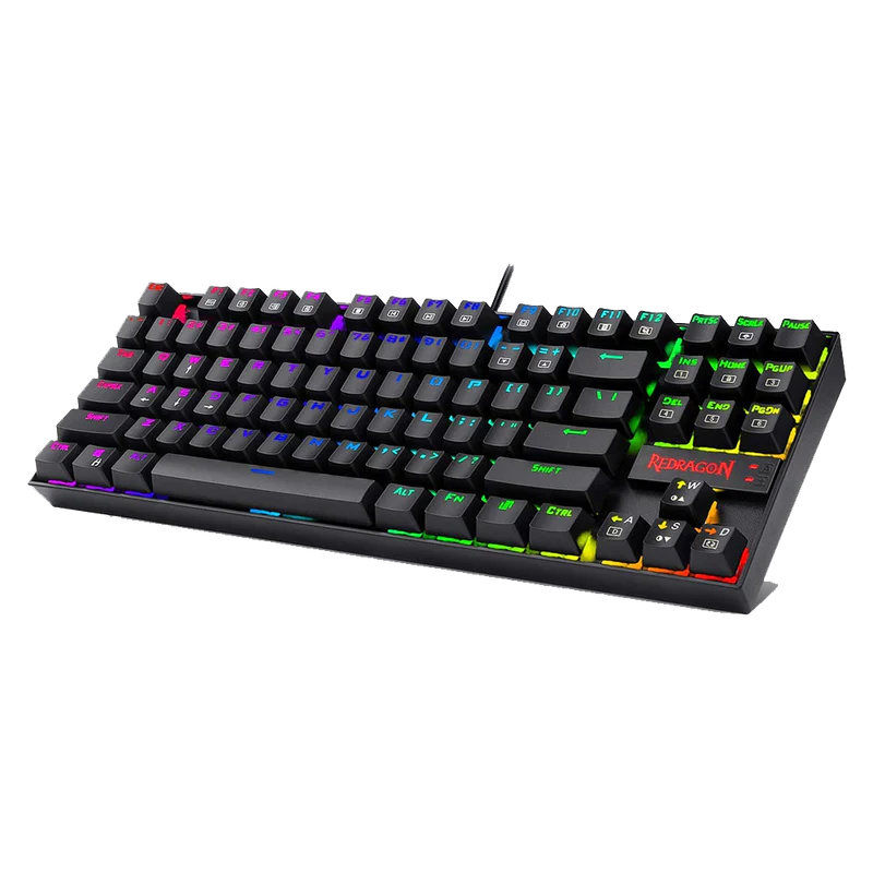 Redragon KUMARA K552 RGB 87-Key TKL Mechanical Gaming Keyboard with Outemu Blue Switches