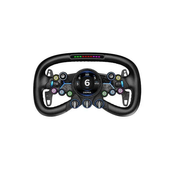 MOZA Vision GS GT Steering Wheel – 310mm, 2.85" HD Touchscreen, 72 Programmable Inputs