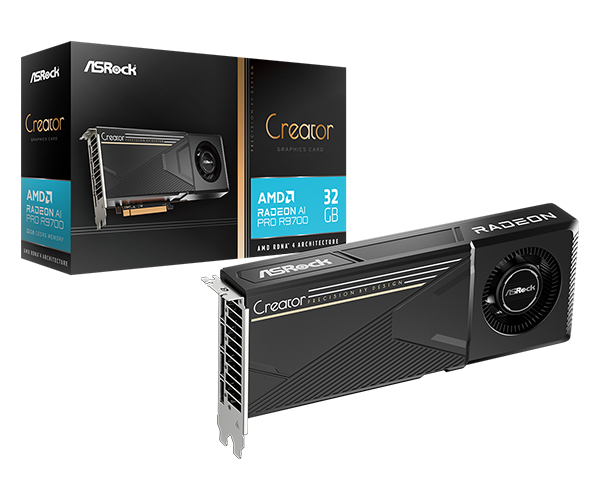 AMD Radeon AI PRO R9700 Creator 32GB