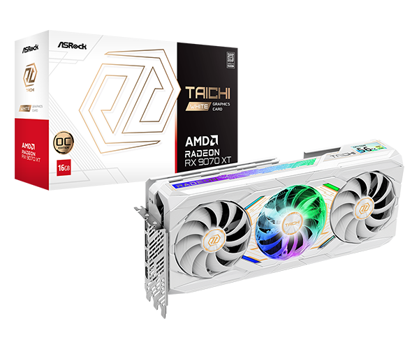 RX 9070 XT Taichi OC 16GB GDDR6 White