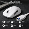 AULA SC800 Tri-Mode 37g Wireless Gaming Mouse 26,000 DPI, 8K White View 2