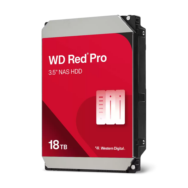Western Digital WD Red Pro 18TB NAS Internal Hard Drive | 3.5-inch | SATA 6Gb/s | 7200 RPM