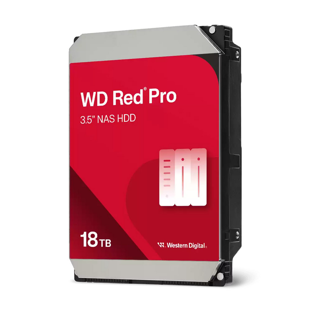 Western Digital WD Red Pro 18TB NAS Internal Hard Drive | 3.5-inch | SATA 6Gb/s | 7200 RPM