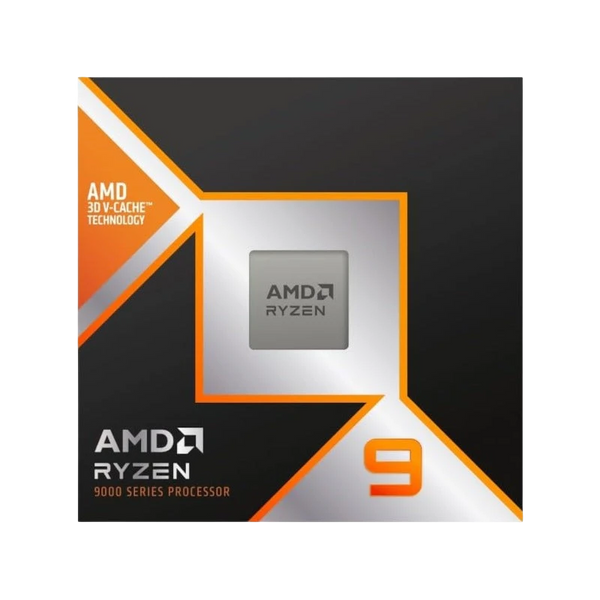 Bitkart AMD Ryzen 7 9850X3D desktop processor box with 3D V-Cache technology branding and Zen 5 architecture design