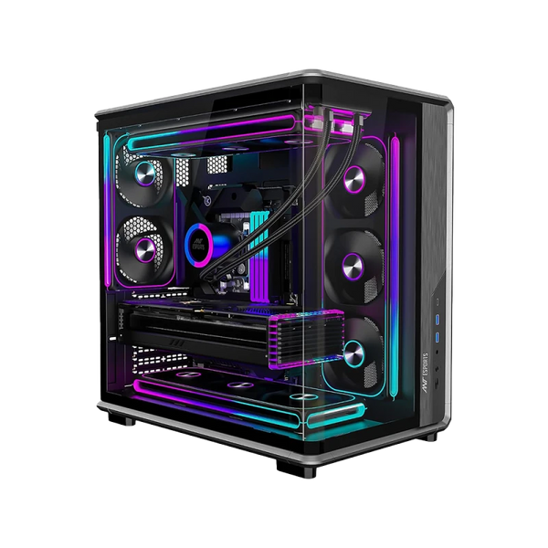 Ant Esports Crystal X8 ARC ATX Mid Tower with 8 ARGB Fans