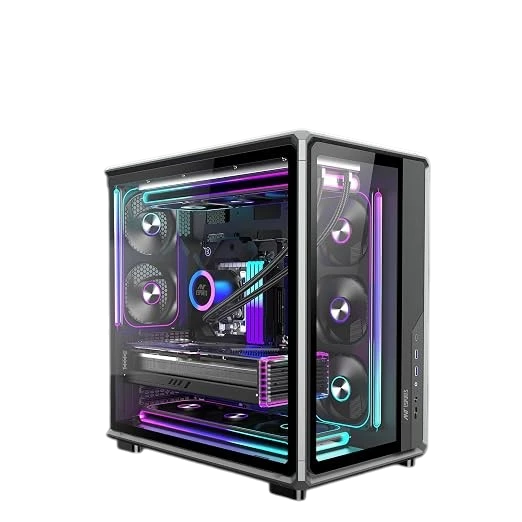 Ant Esports Crystal X8 Frame ATX Mid Tower with 8 ARGB Fans
