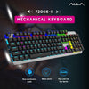 AULA F2066-II Full-Size Wired Mechanical Gaming Keyboard Black View 2