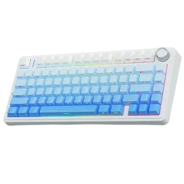 AULA F75 75% Wireless Mechanical Gaming Keyboard – Gradient Blue, Star Vector Switch