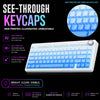 AULA F75 75% Wireless Mechanical Gaming Keyboard – Gradient Blue, Star Vector Switch View 4
