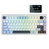 AULA F75 Max 75% Tri-Mode Wireless Mechanical Gaming Keyboard with Screen & Knob – Ice Blue, Reaper Switch View 1