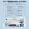 AULA F75 75% Wireless Trio Mode Mechanical Gaming Keyboard- F75IUR View 2
