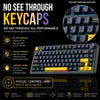 AULA F75 75% Wireless Trio Mode Mechanical Gaming Keyboard – Thunder Black, Graywood Switch View 5