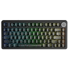 AULA F75 75% Tri-Mode Wireless Mechanical Gaming Keyboard with Knob – Black Contour, Star-Vector Switch View 1