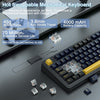 AULA F75 75% Wireless Trio Mode Mechanical Gaming Keyboard – Thunder Black, Graywood Switch View 4
