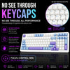 AULA F99 99-Key Tri-Mode Wireless Mechanical Gaming Keyboard – Blue White, Crescent Switch View 6