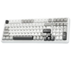 AULA F99 Full-Size Tri-Mode Mechanical Gaming Keyboard – Grey White, Graywood Switch View 1