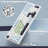 AULA F99 99-Key Tri-Mode Wireless Mechanical Gaming Keyboard – Ice Blue, Reaper Switch View 5