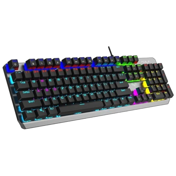 AULA F2066-II Full-Size Wired Mechanical Gaming Keyboard Black