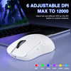 AULA SC580X Tri-Mode Wireless Gaming Mouse | White View 4