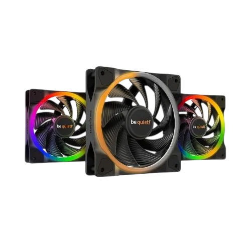 be quiet! Light Wings LX 120mm PWM High-Speed ARGB Case Fan 3-Pack Black