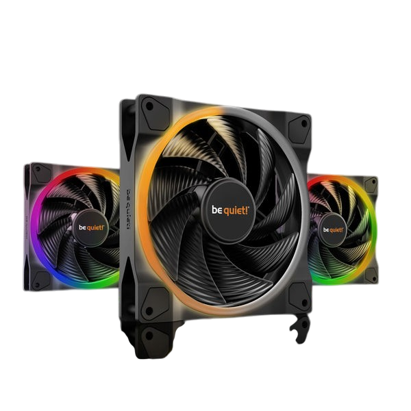 be quiet! Light Wings LX 140mm PWM High-Speed ARGB Case Fan 3-Pack Black