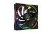 be quiet! Light Wings LX 140mm PWM High-Speed ARGB Case Fan 3-Pack Black View 2