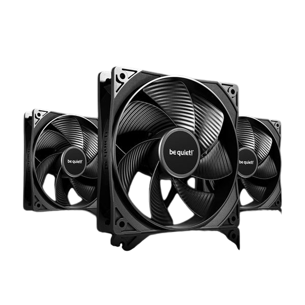be quiet! Pure Wings 3 120mm PWM Reverse Case Fan 3-Pack Black