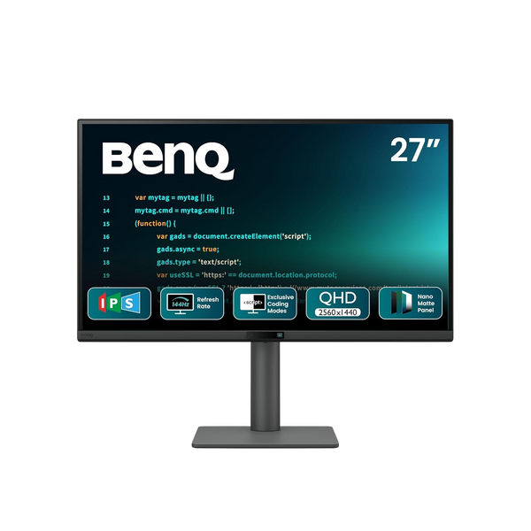 BenQ RD270Q 27-inch QHD IPS 144Hz Programming Monitor | USB-C 65W