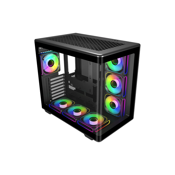 Coolermaster Elite 600 Black with 7 ARGB Fans