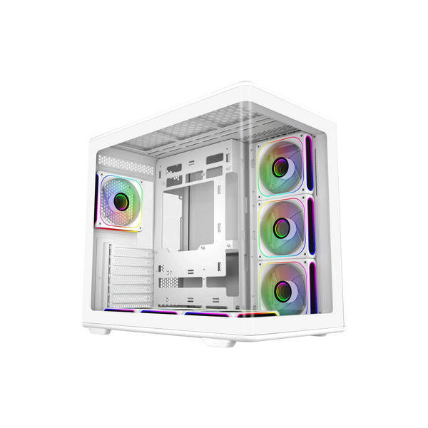 Coolermaster Elite 600 White with 7 ARGB Fans
