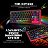 Cosmic Byte Arcturus 65 Tri-Mode Gasket Hot Swappable Mechanical Switch Keyboard (Black red) View 6