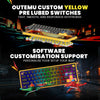 Cosmic Byte Arcturus 65 Tri-Mode Gasket Hot Swappable Mechanical Switch Keyboard (Black Amber) View 6