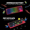 Cosmic Byte Arcturus 65 Tri-Mode Gasket Hot Swappable Mechanical Switch Keyboard (Black red) View 5