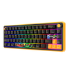 Cosmic Byte Arcturus 65 Tri-Mode Gasket Hot Swappable Mechanical Switch Keyboard (Black Amber) View 2
