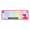 Cosmic Byte Arcturus 65 Tri-Mode Gasket Hot Swappable Mechanical Switch Keyboard (White red) View 1