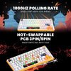 Cosmic Byte Arcturus 75 Tri-Mode Gasket Hot Swappable Mechanical Switch Keyboard (White Amber) View 5