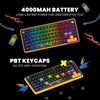 Cosmic Byte Arcturus 75 Tri-Mode Gasket Hot Swappable Mechanical Switch Keyboard (Black amber) View 6