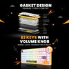 Cosmic Byte Arcturus 75 Tri-Mode Gasket Hot Swappable Mechanical Switch Keyboard (White Amber) View 4