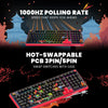 Cosmic Byte Arcturus 98 Tri-Mode Gasket Hot Swappable Mechanical Switch Keyboard (Black Red) View 5