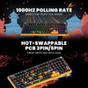 Cosmic Byte Arcturus 98 Tri-Mode Gasket Hot Swappable Mechanical Switch Keyboard (Black Amber) View 5