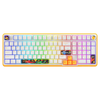 Cosmic Byte Arcturus 98 Tri-Mode Gasket Hot Swappable Mechanical Switch Keyboard (White Amber) View 1