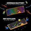 Cosmic Byte Arcturus 98 Tri-Mode Gasket Hot Swappable Mechanical Switch Keyboard (Black Amber) View 6