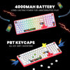 Cosmic Byte Arcturus 98 Tri-Mode Gasket Hot Swappable Mechanical Switch Keyboard (White Red) View 6