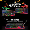 Cosmic Byte Arcturus 98 Tri-Mode Gasket Hot Swappable Mechanical Switch Keyboard (Black Red) View 3