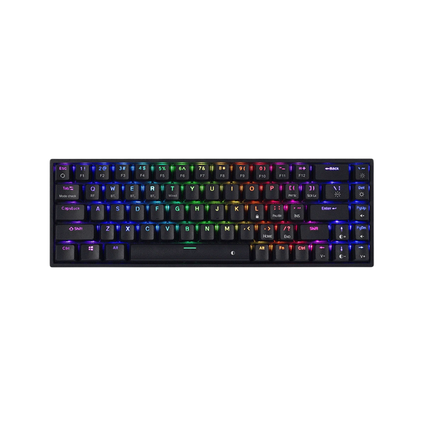 Cosmic Byte CB-GK-40 Artemis Tri-Mode 68-Key RGB Mechanical Gaming Keyboard with Blue Switches, Wireless, Bluetooth & USB Type-C