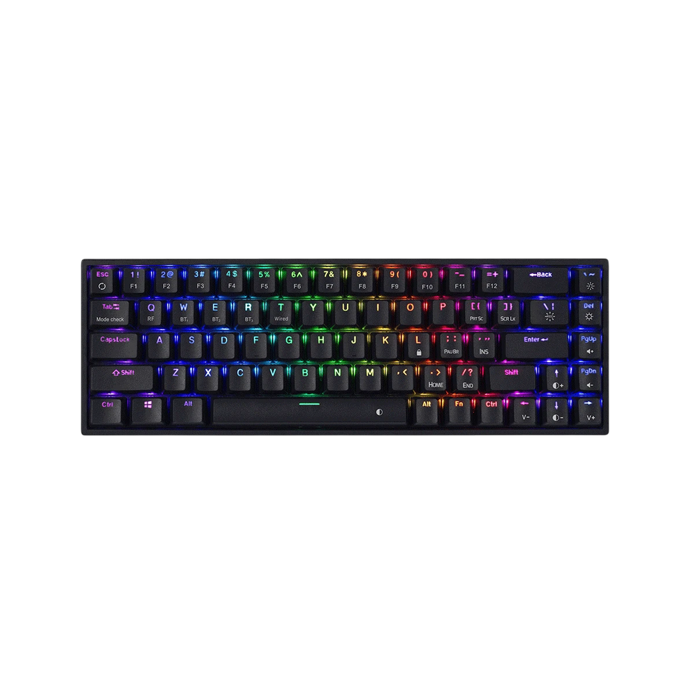 Cosmic Byte CB-GK-40 Artemis Tri-Mode 68-Key RGB Mechanical Gaming Keyboard with Blue Switches, Wireless, Bluetooth & USB Type-C