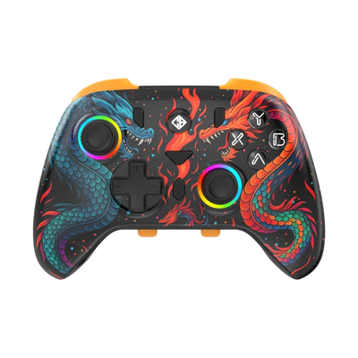 Cosmic Byte Drakon Tri-Mode Gaming Controller with TMR Joysticks, Mechanical Buttons & Charging Dock