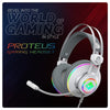 Cosmic Byte Proteus USB & 3.5mm Dual Input Gaming Headset with 7.1 Virtual Surround Sound, ENC Detachable Microphone & RGB Lighting White View 2