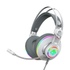 Cosmic Byte Proteus USB & 3.5mm Dual Input Gaming Headset with 7.1 Virtual Surround Sound, ENC Detachable Microphone & RGB Lighting White View 1